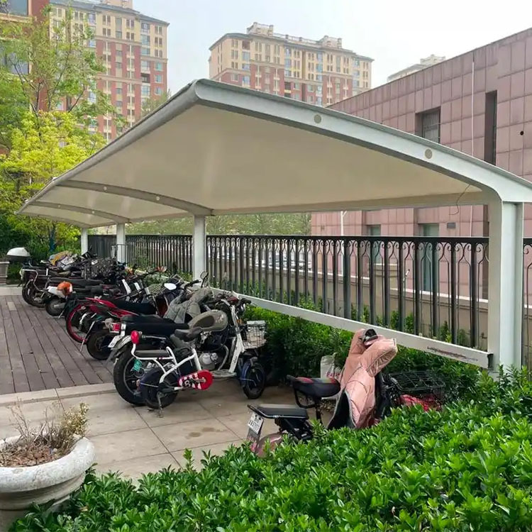 尼勒克县膜结构电动车棚